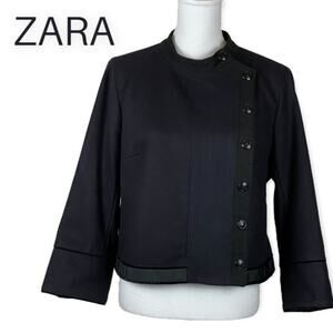 Zara Black Button-Up Jacket